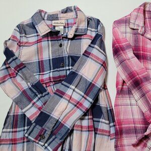 6T girls 2 button up shirts